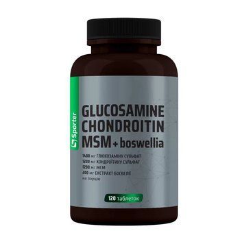 Sporter Glucosamine Chondroitin MSM + Boswellia (120 tab) 24066-01 фото