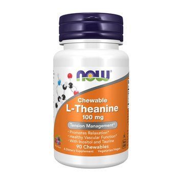 NOW L-Theanine 100 mg Chewable (90 chewables) 19846-01 фото