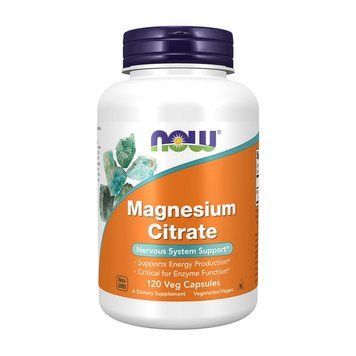 NOW Magnesium Citrate (120 veg caps) 08144-01 фото