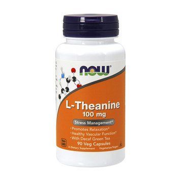 NOW L-Theanine 100 mg (90 veg caps) 07655-01 фото