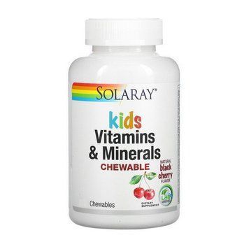 Solaray Kids Vitamins & Minerals (60 chewables, black cherry) 19384-01 фото