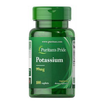 Puritan's Pride Potassium 99 mg (100 caplets) 10435-01 фото