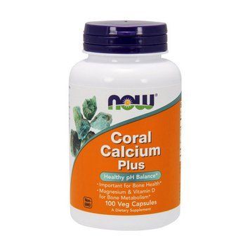 NOW Coral Calcium Plus (100 veg caps) 05895-01 фото