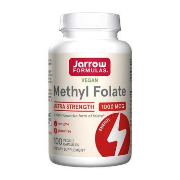 Jarrow Formulas Methyl Folate 1000 mcg (100 veggie caps) 18574-01 фото