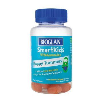 Bioglan Smartkids Happy Tummies (30 gummies, strawberry) 21310-01 фото