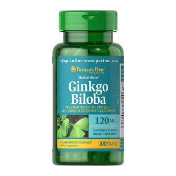 Puritan's Pride Ginkgo Biloba 120 mg (100 caps) 08820-01 фото