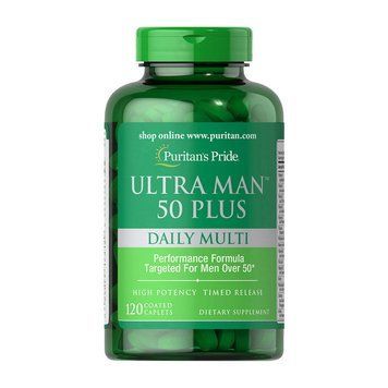 Puritan's Pride Ultra Man 50 Plus Daily Multi (120 caplets) 18150-01 фото