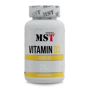 MST Vitamin D3 1000 IU (25 mcg) (120 softgels) 23329-01 фото
