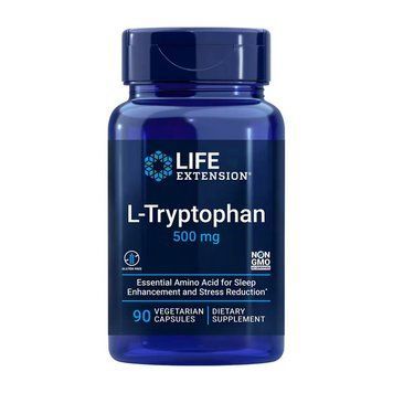 Life Extension L-Tryptophan 500 mg (термін до 28.11.2025) (90 veg caps) 22806-01_T002128 фото