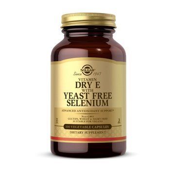Solgar Dry Vitamin E with Yeast Free Selenium (100 veg caps) 19871-01 фото