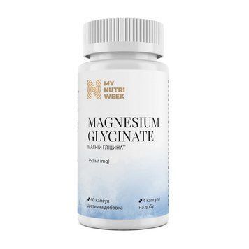 My Nutri Week Magnesium Glycinate (60 caps) 24199-01 фото