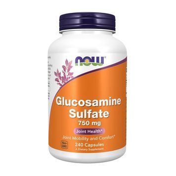 NOW Glucosamine Sulfate 750 mg (240 caps) 08762-01 фото