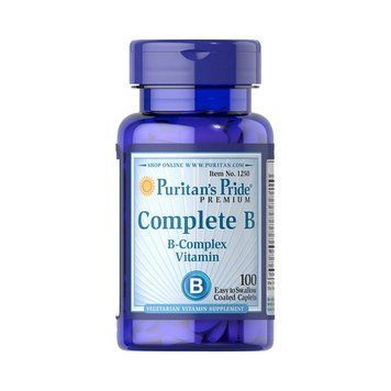 Puritan's Pride Complete B (Vitamin B Complex) (100 caplets) 08829-01 фото