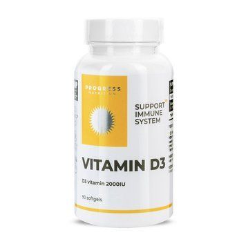 Progress Nutrition Vitamin D3 2000IU (90 sgels) 23214-01 фото
