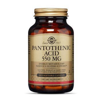 Solgar Pantothenic Acid 550 mg (100 veg caps) 18097-01 фото