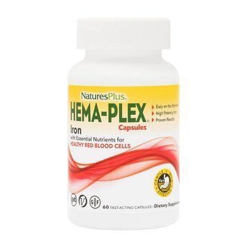 Natures Plus Hema-Plex Iron (60 caps) 21146-01 фото