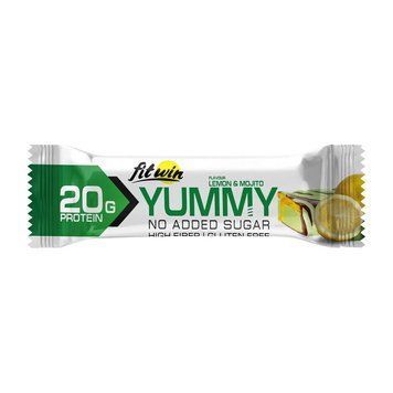 FitWin Yummy Bar No Sugar Added (55 g, lemon & mojito) 23978-01 фото