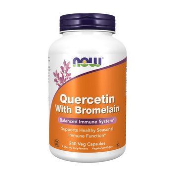 NOW Quercetin With Bromelain (240 veg caps) 20107-01 фото