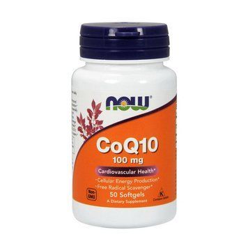 NOW CoQ10 100 mg (50 softgels) 06492-01 фото