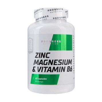 Progress Nutrition Zinc Magnesium & Vitamin B6 (затертий термін придатності) (60 sgels) 22677-01_U002090 фото