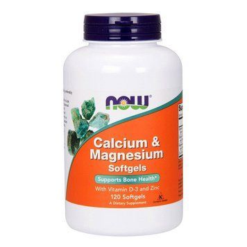 NOW Calcium & Magnesium Softgels (120 softgels) 08951-01 фото