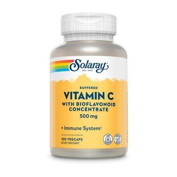 Solaray Vitamin C 500 mg with bioflavanoid (100 veg caps) 22523-01 фото