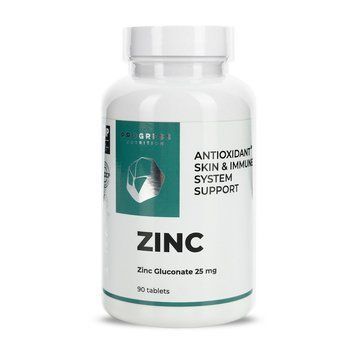 Progress Nutrition Zinc Gluconate 25 mg (90 tab) 22680-01 фото