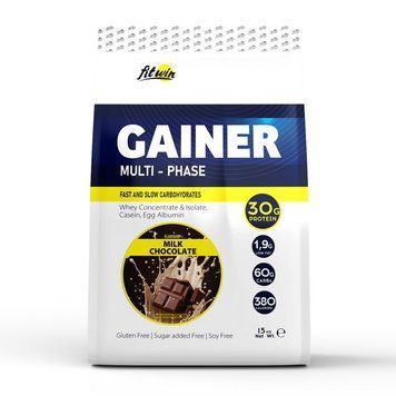 FitWin Gainer Multi-Phase (1,5 kg, milk chocolate) 23339-01 фото