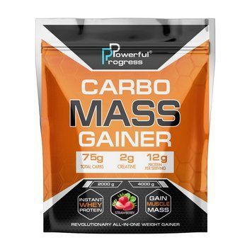 Powerful Progress Carbo Mass Gainer (4 kg, strawberry) 18158-01 фото
