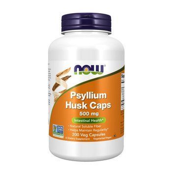 NOW Psyllium Husk Caps 500 mg (200 veg caps) 18615-01 фото