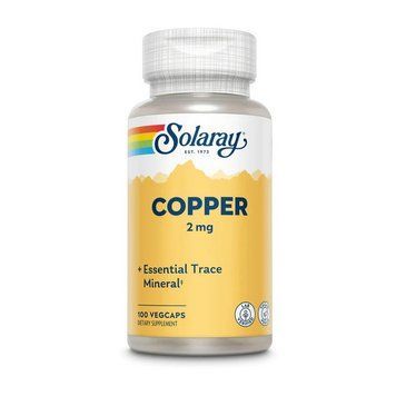 Solaray Copper 2 mg (100 veg caps) 19373-01 фото