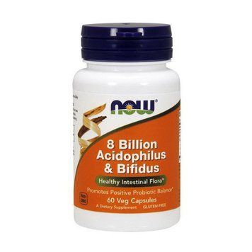 NOW 8 Billion Acidophilus & Bifidus (60 veg caps) 07275-01 фото