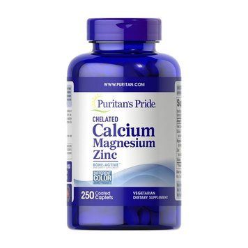 Puritan's Pride Calcium Magnesium Zinc (250 caplets) 09162-01 фото