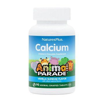 Natures Plus Animal Parade Calcium chewable for children sugar free (90 animal-shaped tabs, vanilla sundale) 19954-01 фото