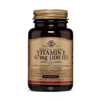Solgar Vitamin E 67 mg (100 IU) (100 softgels) 11199-01 фото