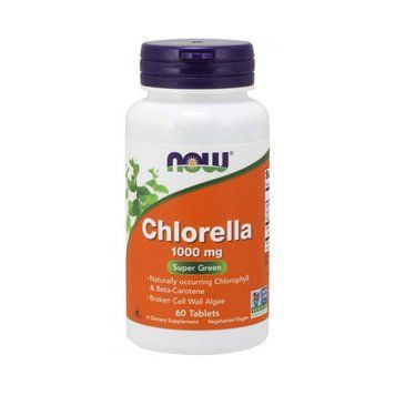 NOW Chlorella 1000 mg (60 tab) 11803-01 фото