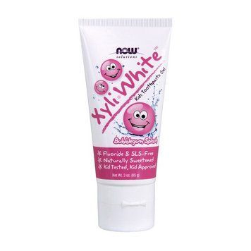 NOW Xyli White kids toothpaste gel (срок до 28.02.2026) (85 g, strawberry splash) 09152-03_T002240 фото