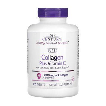21st Century Collagen + Vitamin C (180 tabs) 21795-01 фото