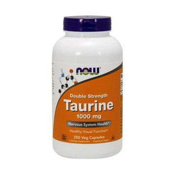NOW Taurine 1000 mg Double Strength (250 veg caps) 07714-01 фото