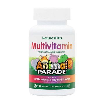 Natures Plus Animal Parade Multivitamin (180 animal-shaped tabs, natural grape) 20417-01 фото