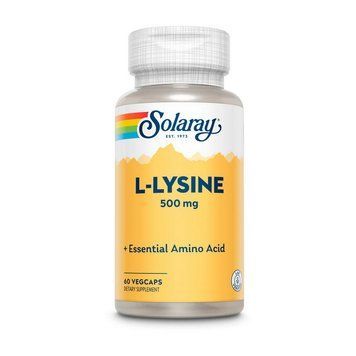 Solaray L-Lysine 500 mg (60 veg caps) 19379-01 фото