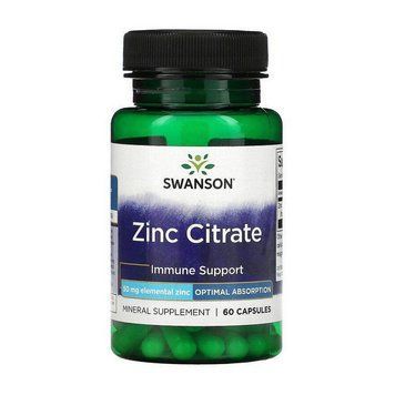 Swanson Zinc Citrate 50 mg (60 caps) 23906-01 фото
