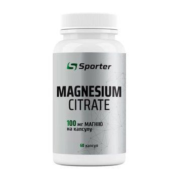 Sporter Magnesium Citrate 100 mg (60 caps) 24418-01 фото