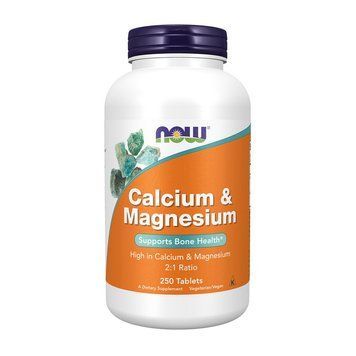 NOW Calcium & Magnesium (250 tabs) 06669-01 фото