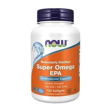 NOW Super Omega EPA (відсутній термін придатності) (120 softgels) 08004-01_U002199 фото