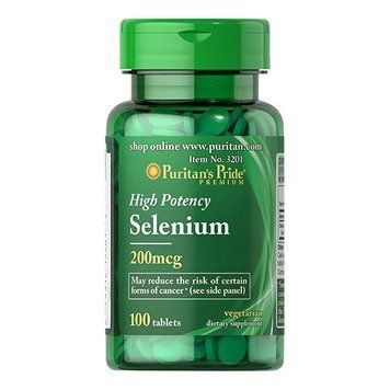 Puritan's Pride Selenium 200 mcg (зламана таблетка) (100 tablets) 08975-01_U002313 фото