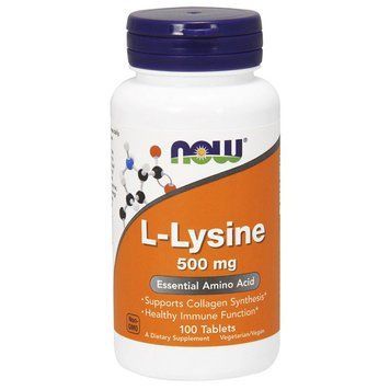 NOW L-Lysine 500 mg (100 tabs) 07383-01 фото