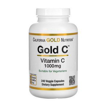 California Gold Nutrition Gold C Vitamin C 1000 mg (240 veg caps) 21266-01 фото