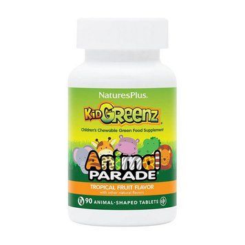 Natures Plus Animal Parade KidGreenz (90 animal-shaped tabs, tropical fruit) 23208-01 фото