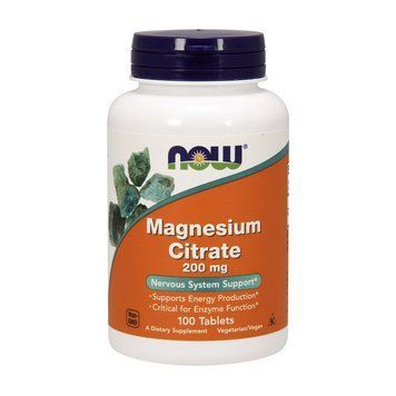 NOW Magnesium Citrate 200 mg (100 tabl) 10421-01 фото